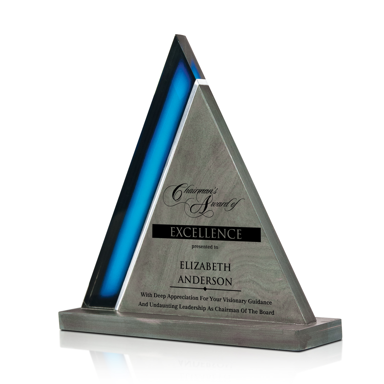 Picture of Azure Peak Slate Glass Award - 7-5/8"