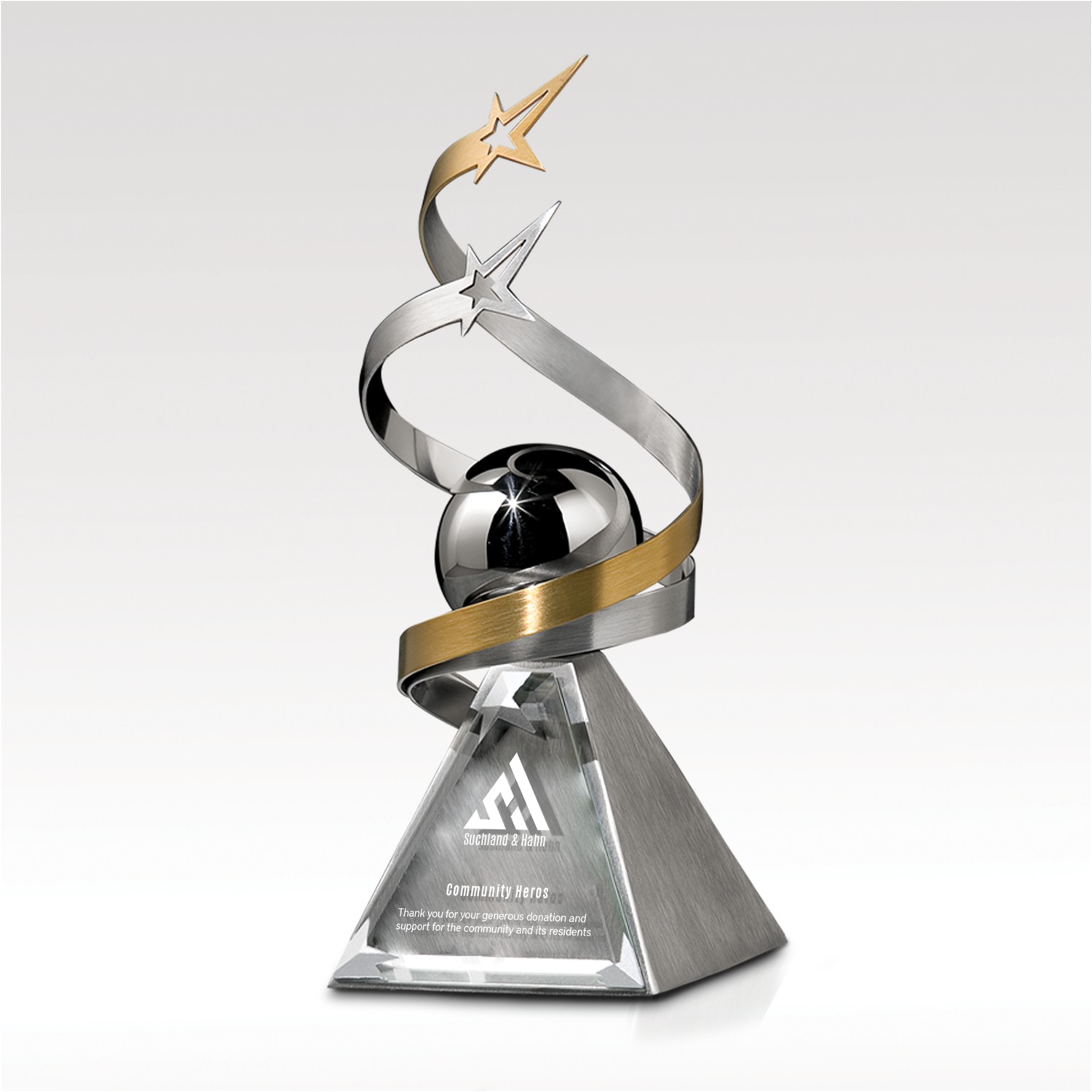 Picture of Silver & Brass Stars Award - Wrap Stars