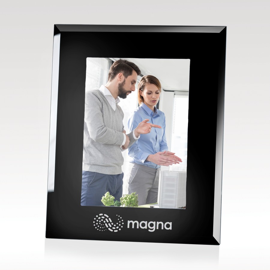 Picture of Black Glass Photo Frame