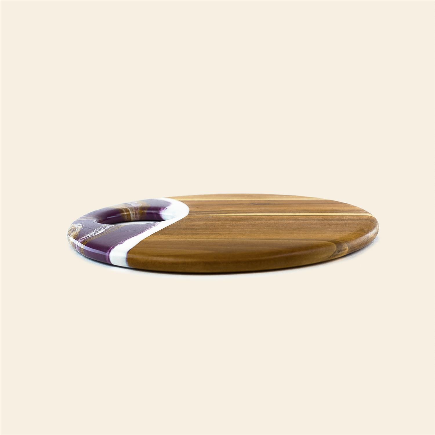 Picture of 12" Round Acacia Board w/ Holder