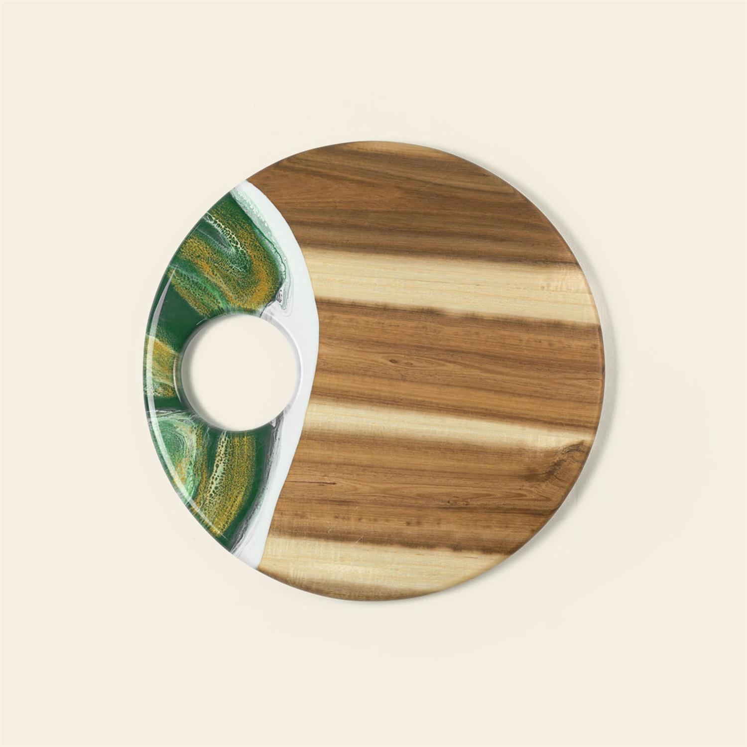 Picture of 12" Round Acacia Board w/ Holder