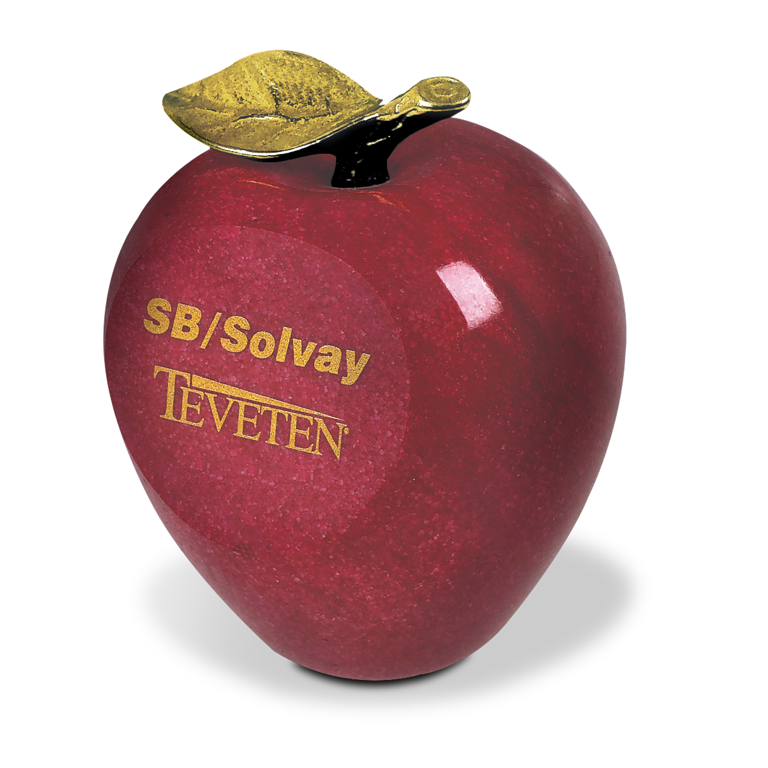 Picture of Red Marble Apple Paperweight