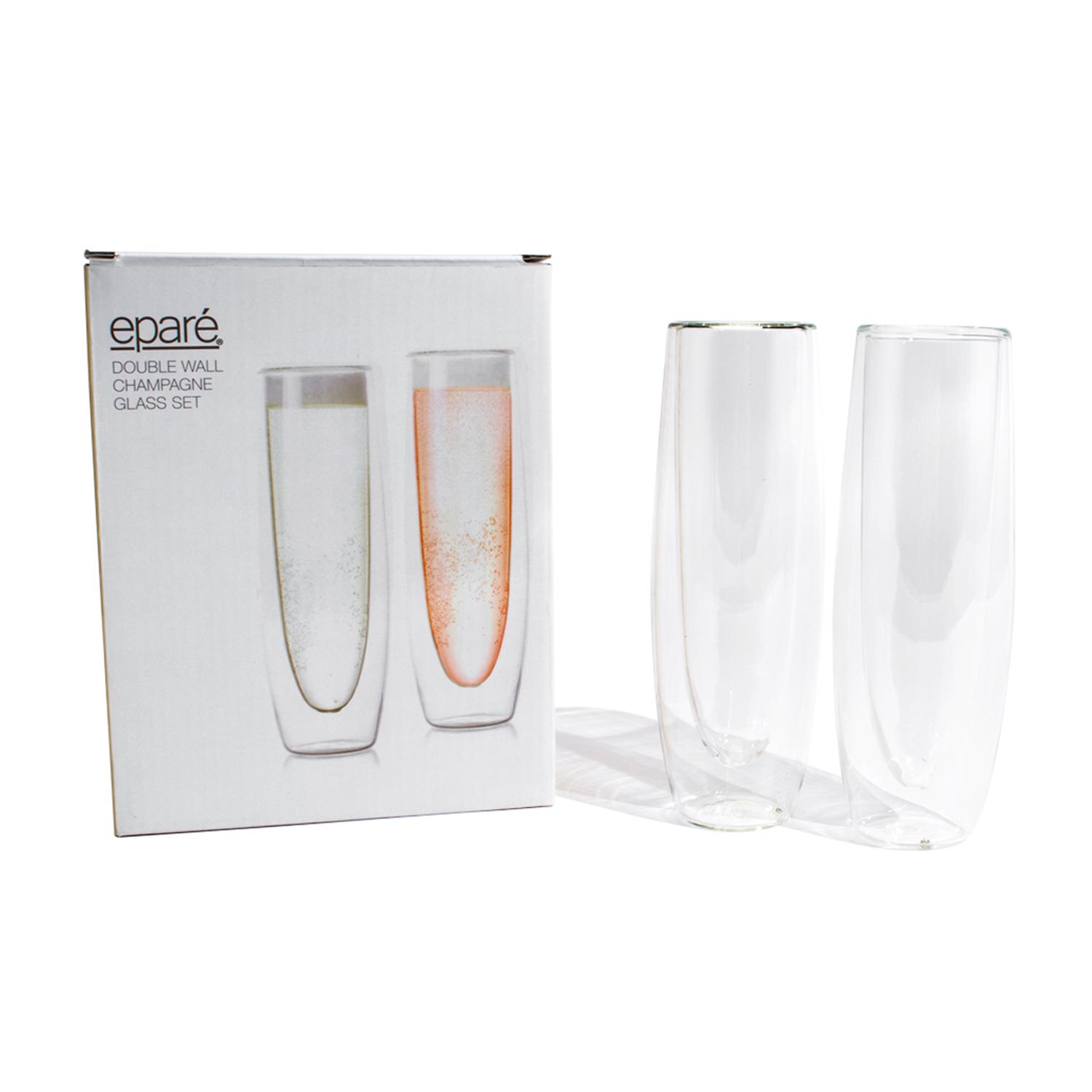 Picture of Double-Wall Champagne Set (2) 5oz Eparé