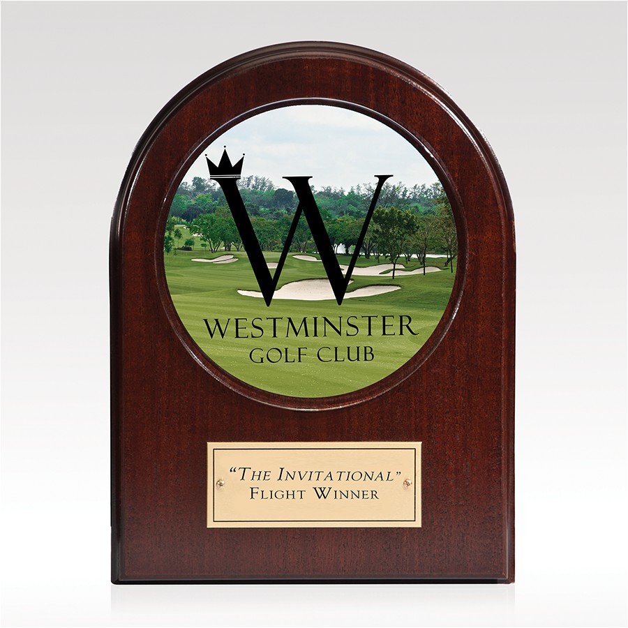 Picture of Digital Color Plaque- 9" x 11" Mahogany