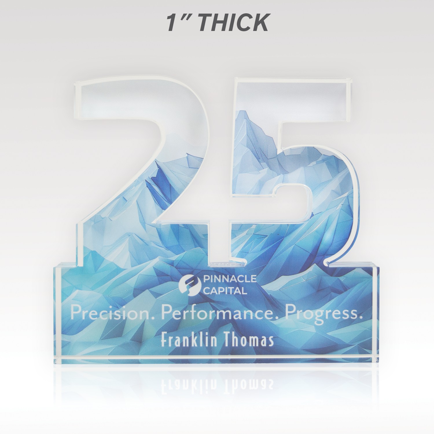 Picture of 1" Acrylic Numerals Style 25 – Plus Series