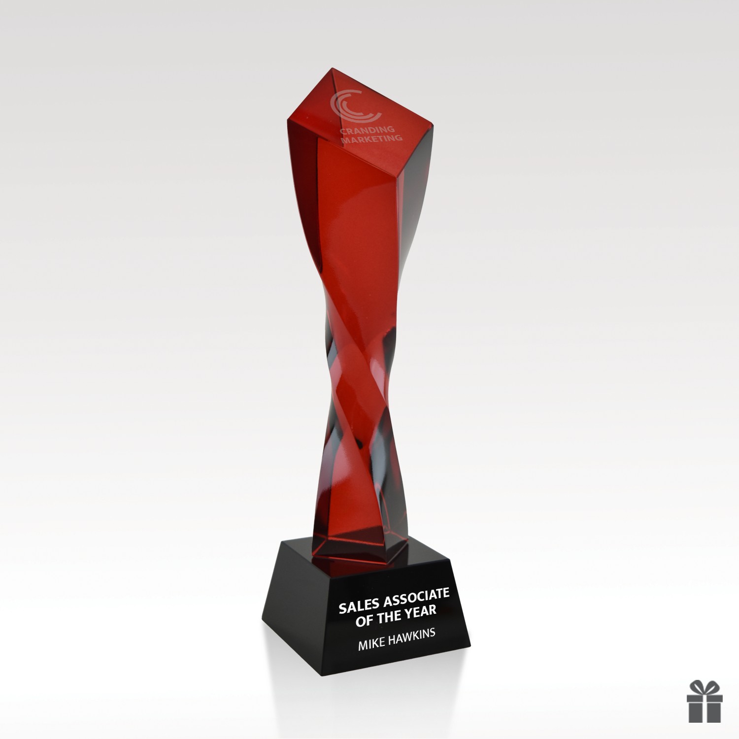 Picture of Diamond Crystal Award - Cobra - 10" Red