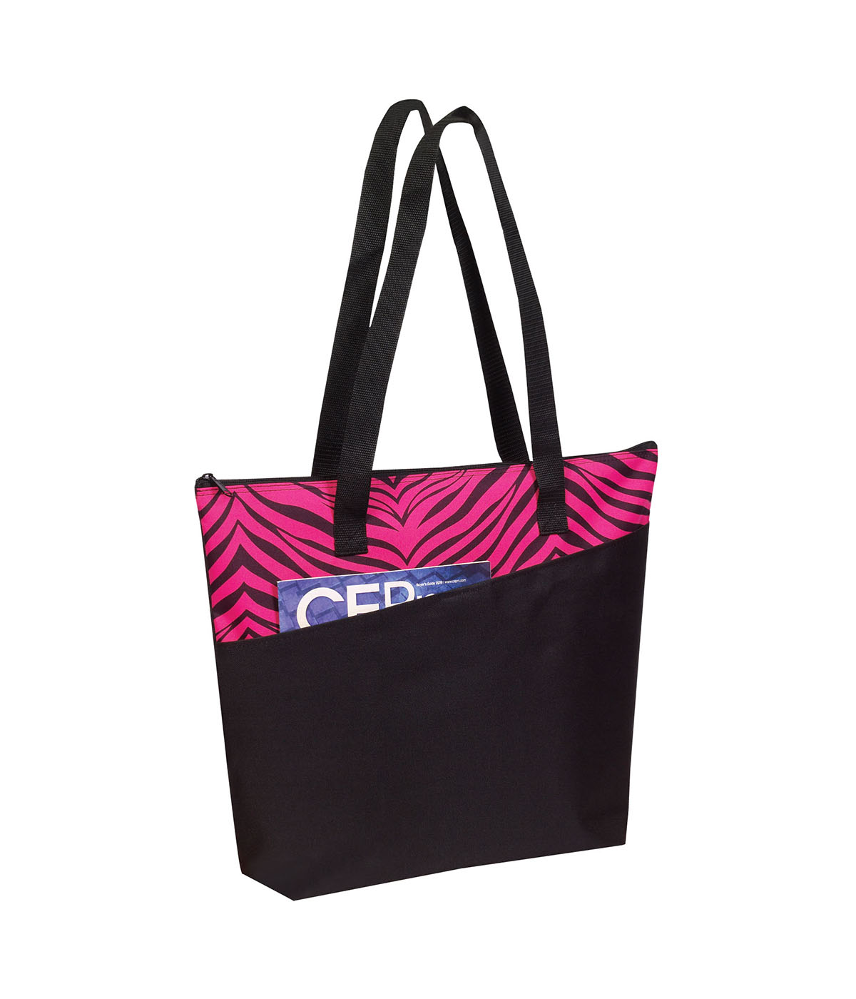 Picture of Designer Zipper Tote Bag CUSTOM OVERSEAS 1000PC MIN