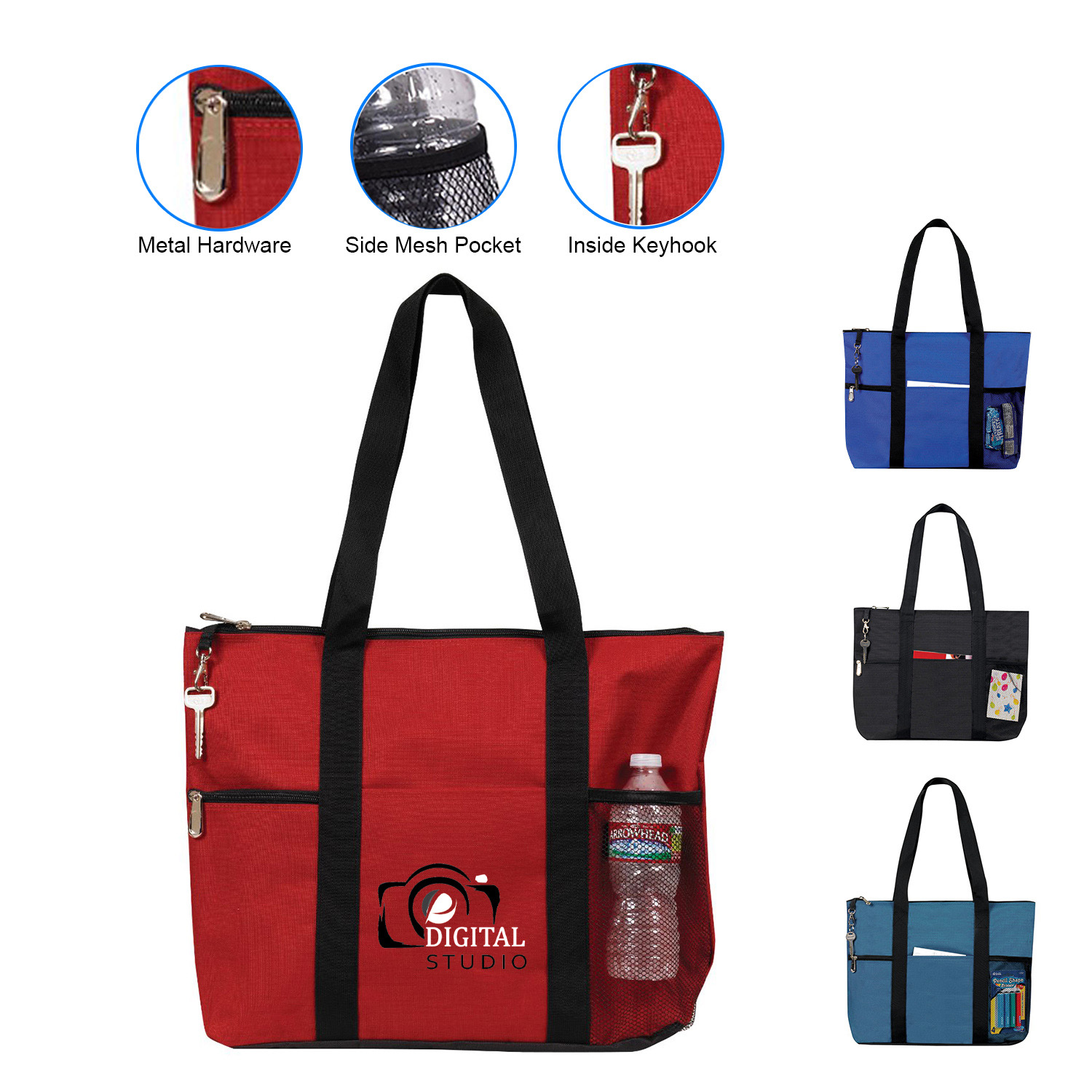 Picture of Deluxe Zipper Travel Tote Bag