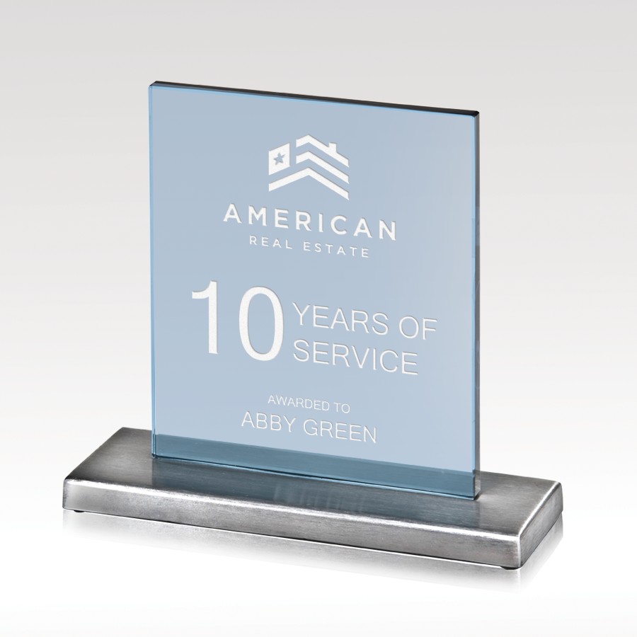 Picture of Glass & Steel Award 5" Cerulean