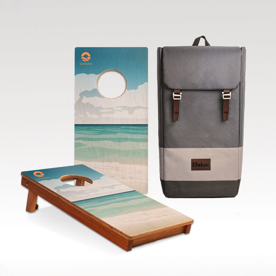 Picture of Travel Cornhole - 12"x24" Mahogany