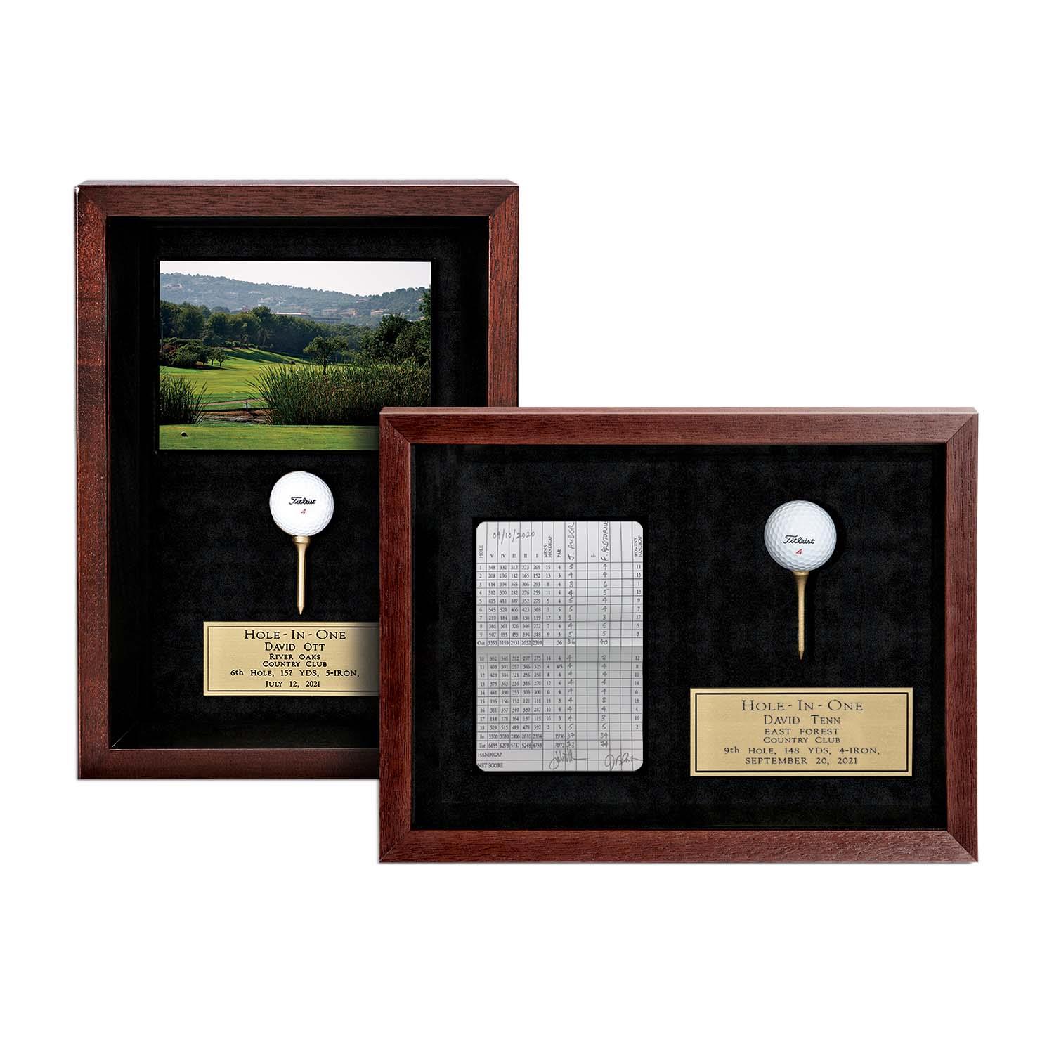 Picture of Mahogany Framed Photo 11"x15" Golf
