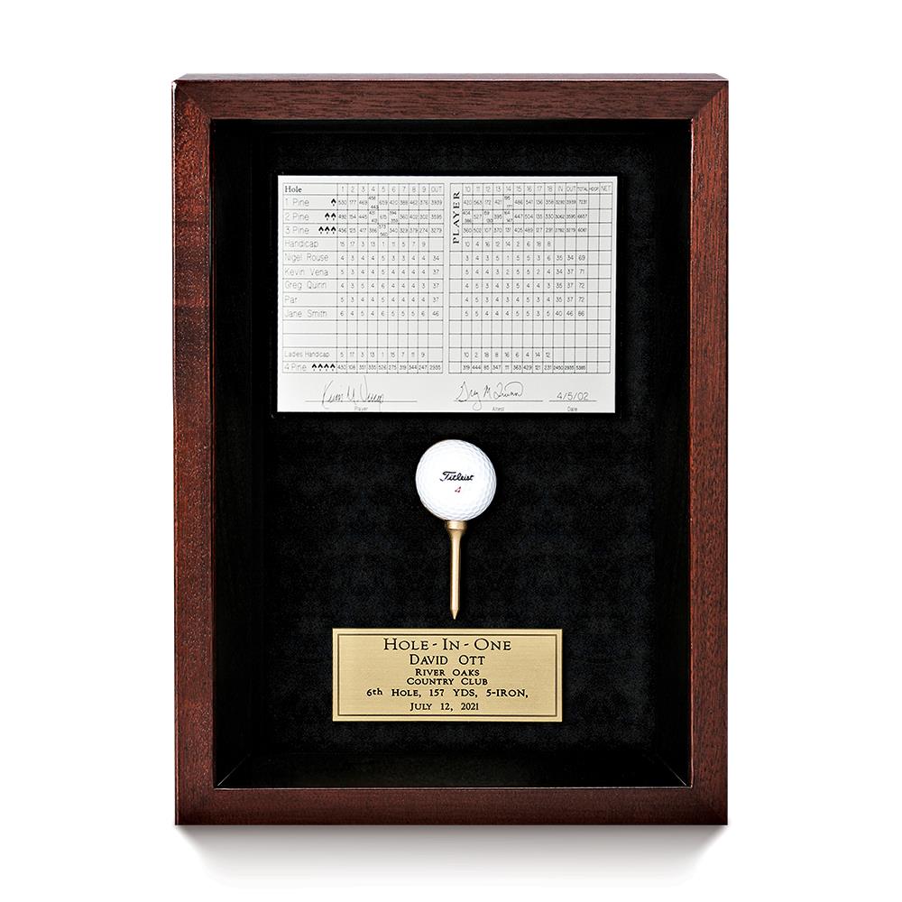 Picture of Mahogany Framed Scorecard 11"x15" Golf