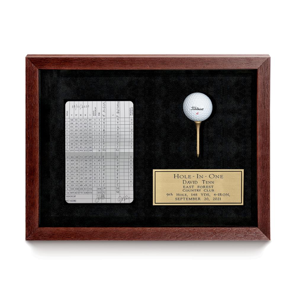 Picture of Mahogany Framed Scorecard 11"x15" Golf