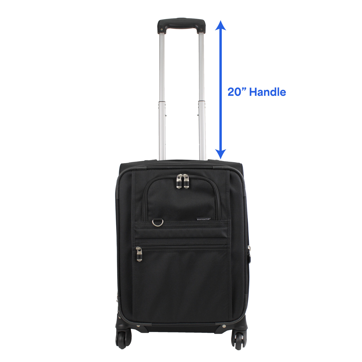 Picture of Expandable Carry-On Luggage w/ 360 Swivel Wheels