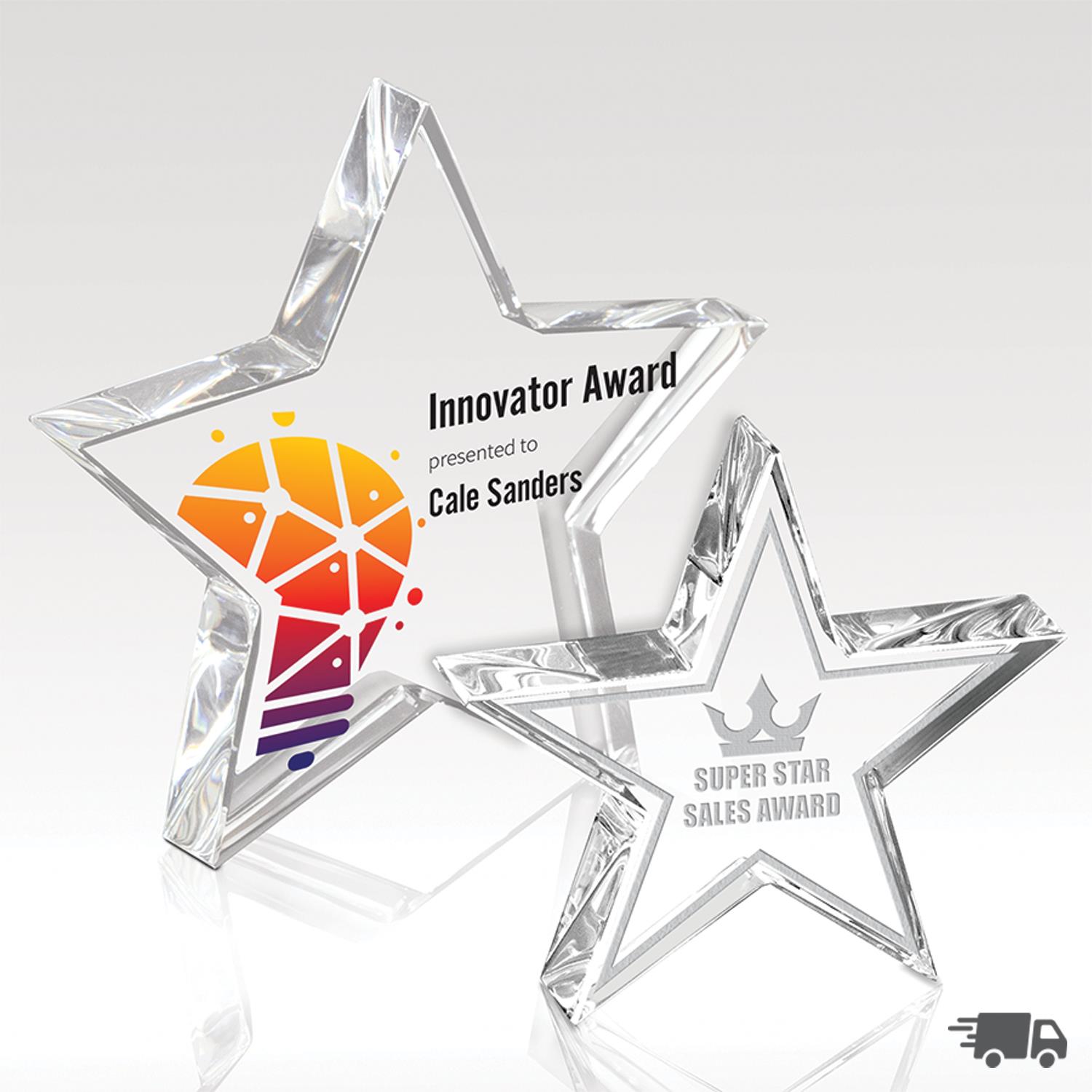 Picture of Crystal Award- Halo Star 5"