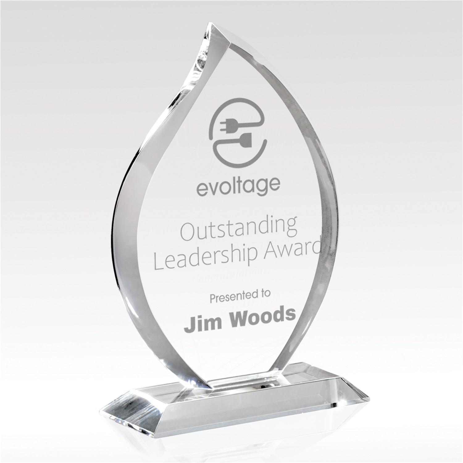 Picture of Flare Crystal Award 11" H