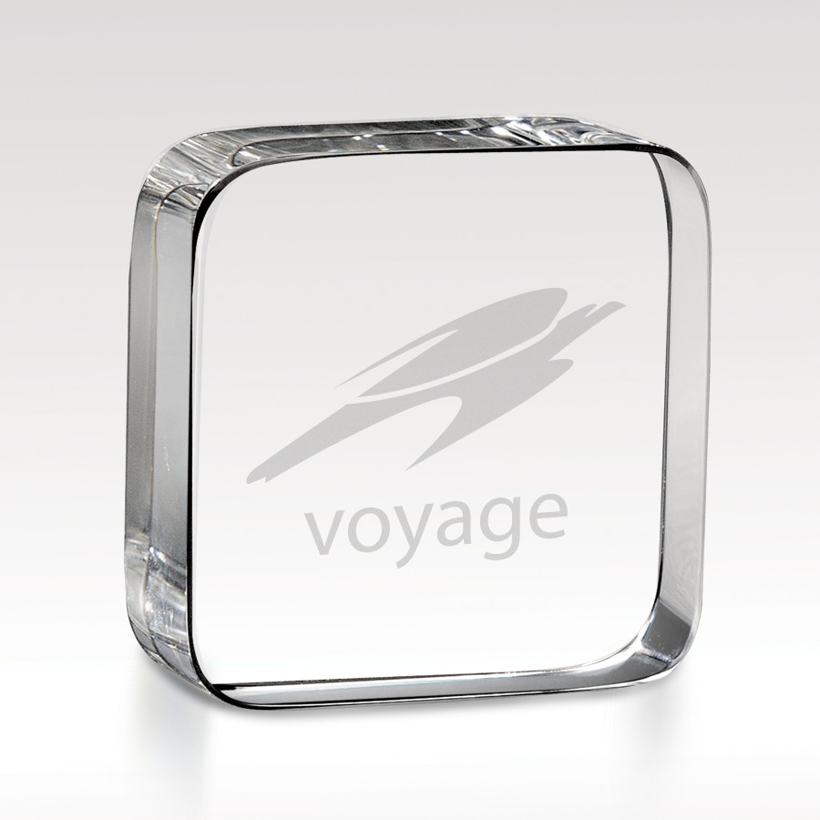 Picture of Crystal Paperweight Award 2-3/8"