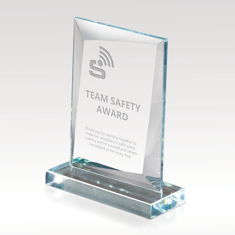 Picture of Starphire Slant Glass Award 7x9