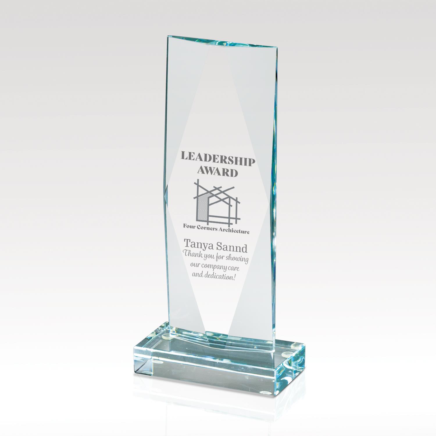 Picture of Crystal Award - Captive Diamond 12"