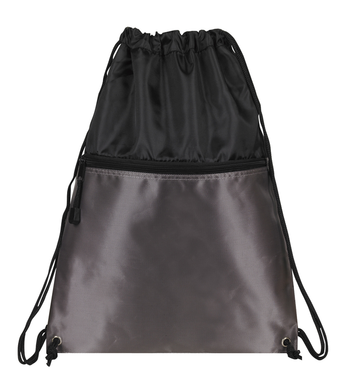 Picture of Drawstring Backpack w/ Zipper Pocket