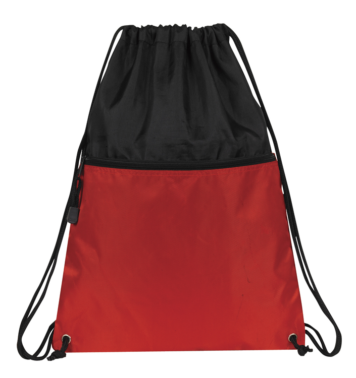 Picture of Drawstring Backpack w/ Zipper Pocket