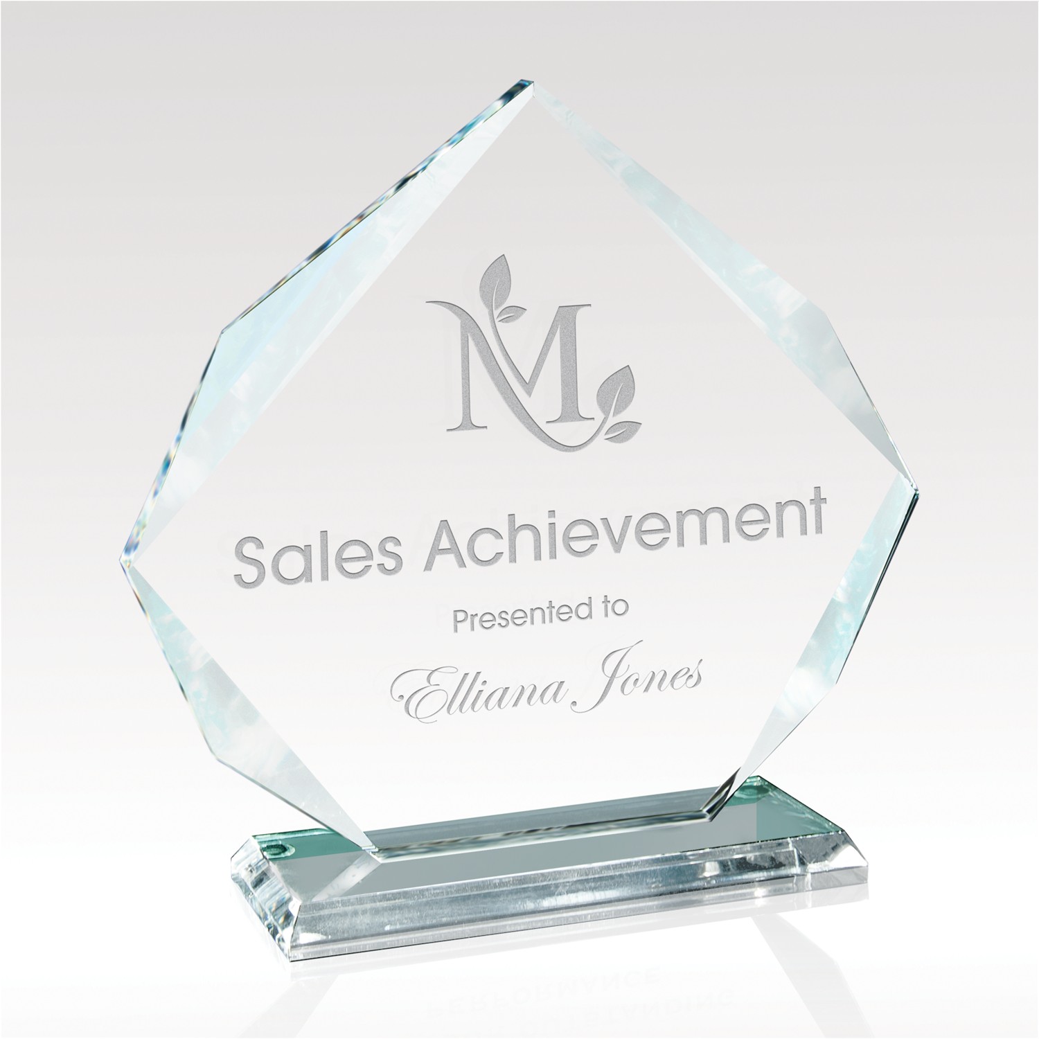 Picture of Faceted Crystal Award 6.25"