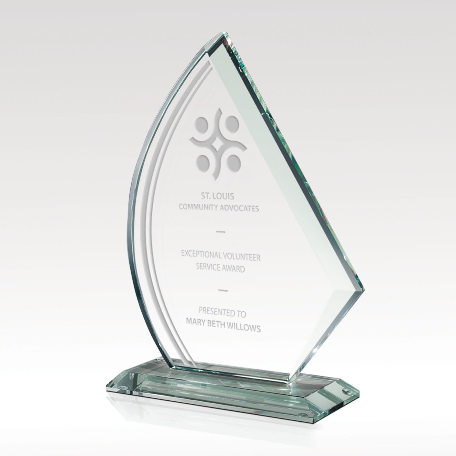 Picture of Crescentric Glass Award 7"