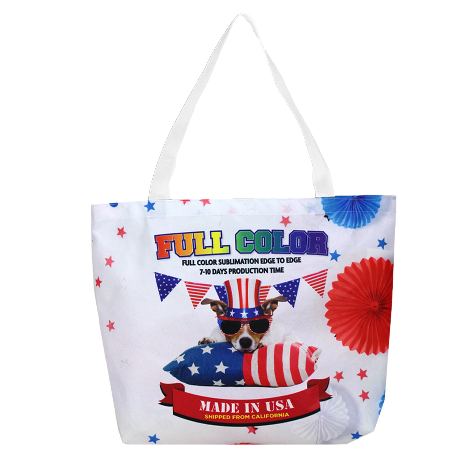 Picture of TERRA Made In USA PET Full Color Sublimation Tote – Large TERRA Made In USA PET Full Color Sublimat