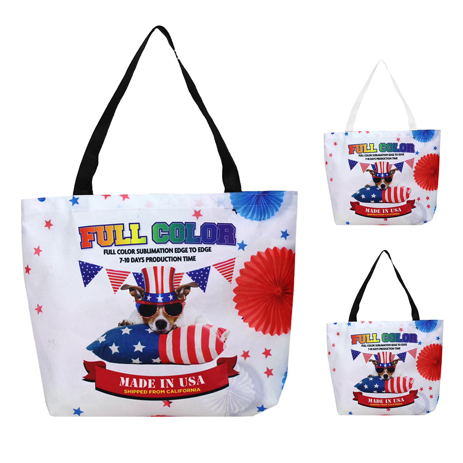 Picture of TERRA Made In USA PET Full Color Sublimation Tote – Large TERRA Made In USA PET Full Color Sublimat