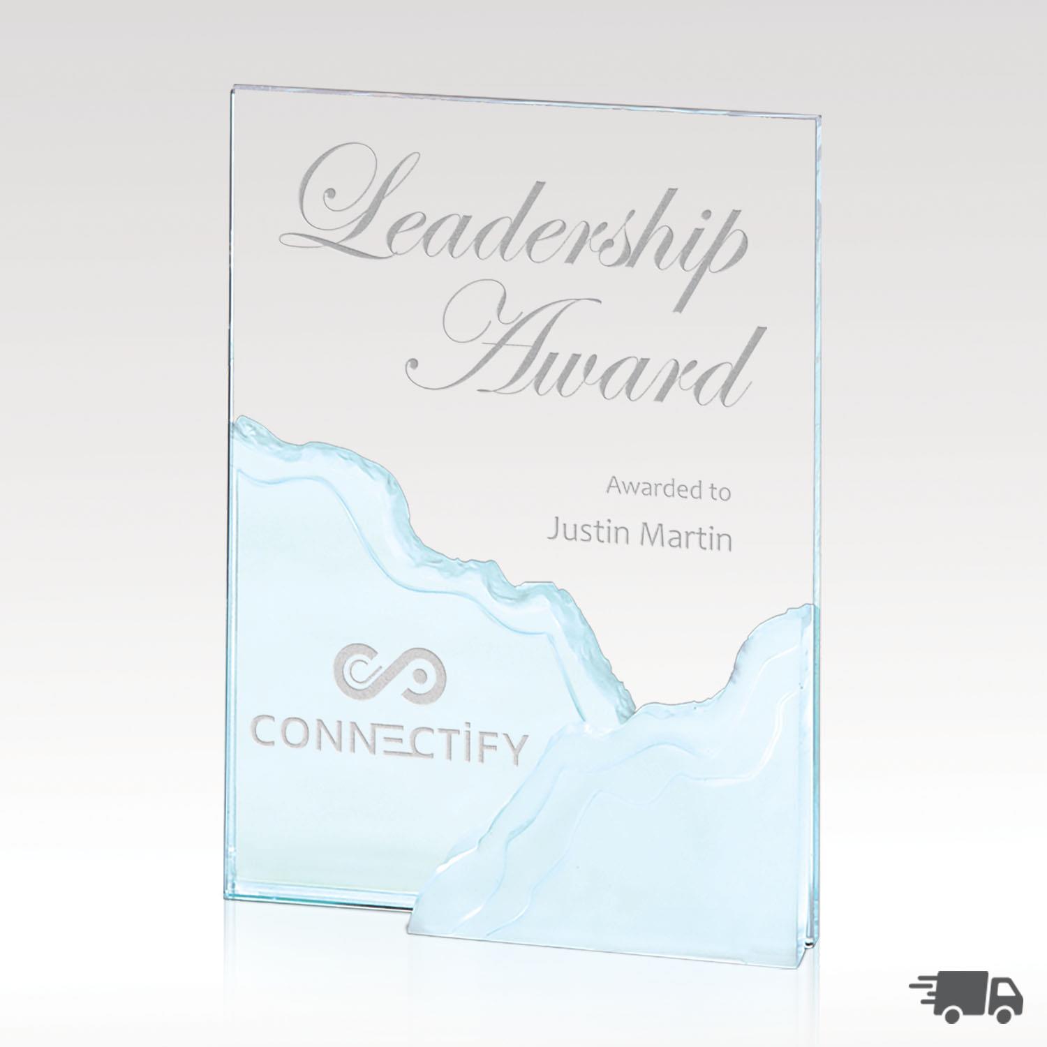 Picture of Alpine Jade Glass Award 7x9