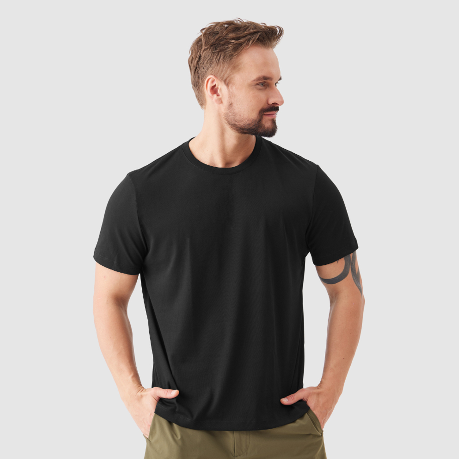 Picture of High Quality Cotton/Polyester Blend T-Shirt