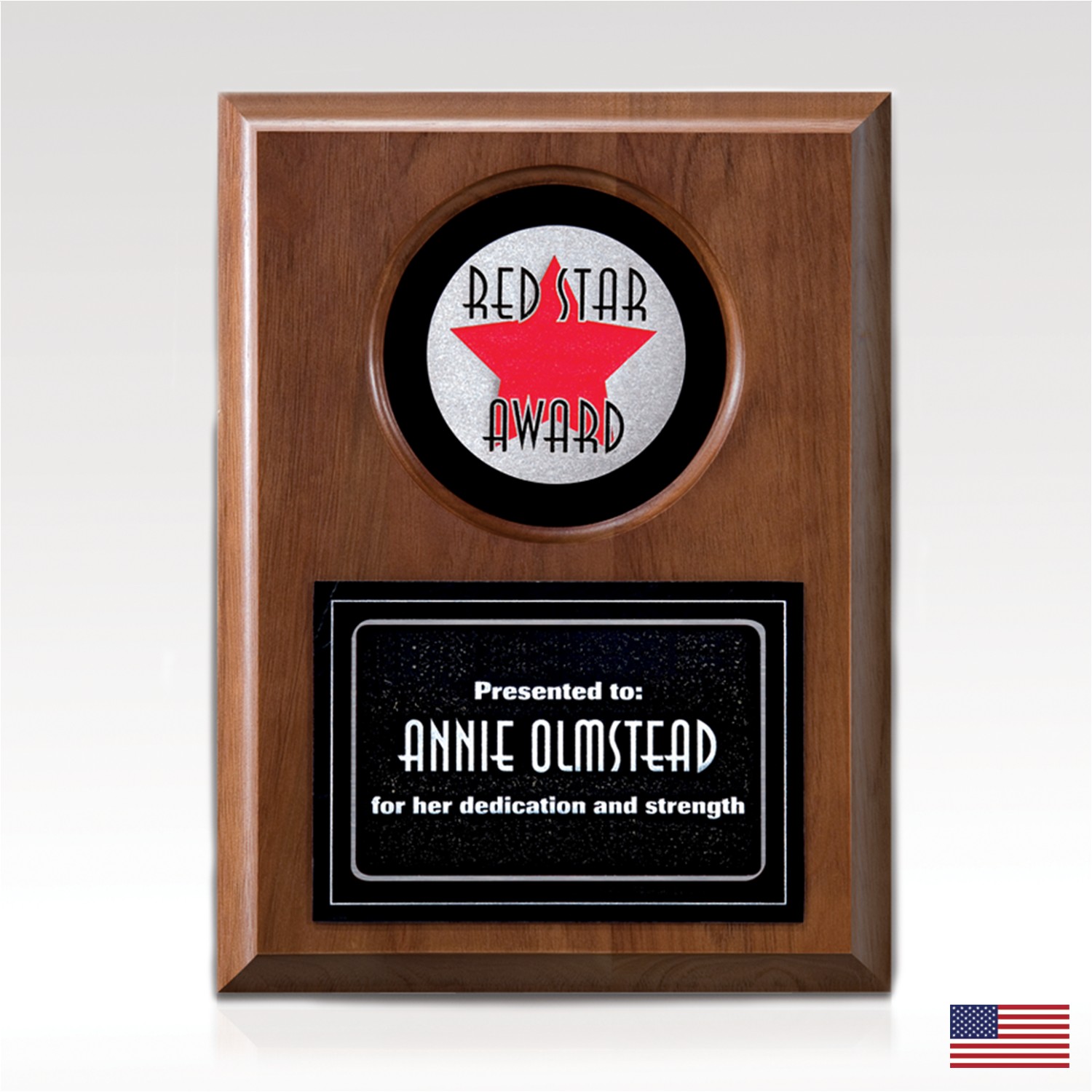 Picture of Unitas II Walnut Plaque - 12x15