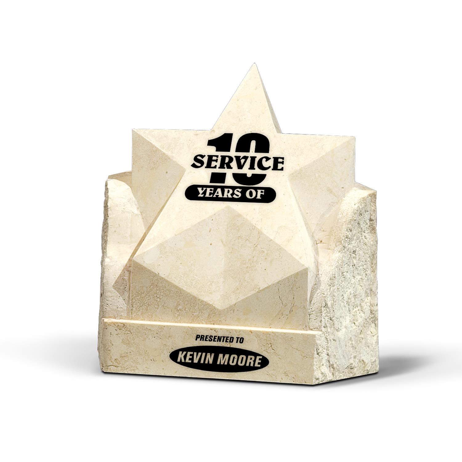 Picture of White Marble Rising Star Award
