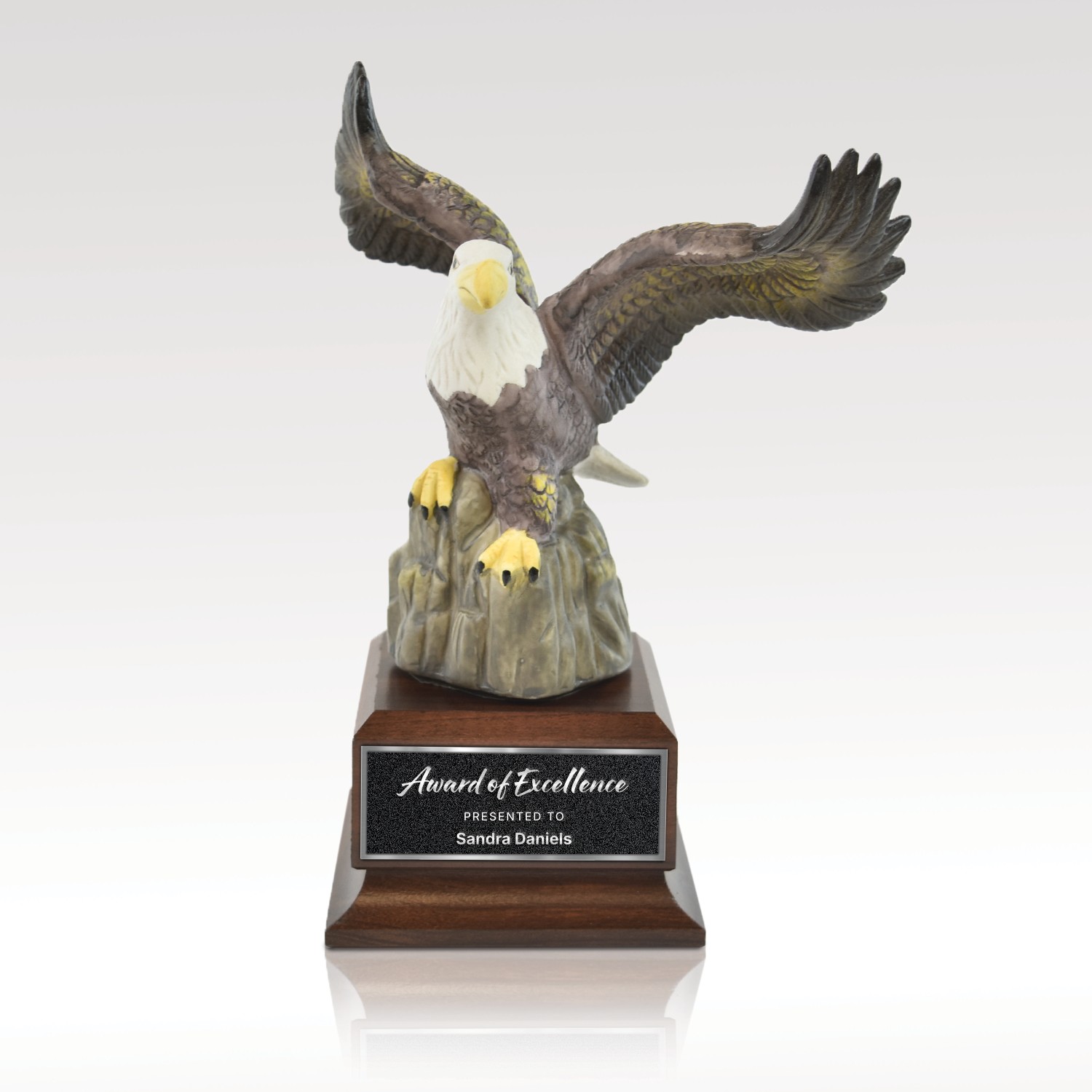 Picture of Eagle on Cherry Base 11" - Eyrie