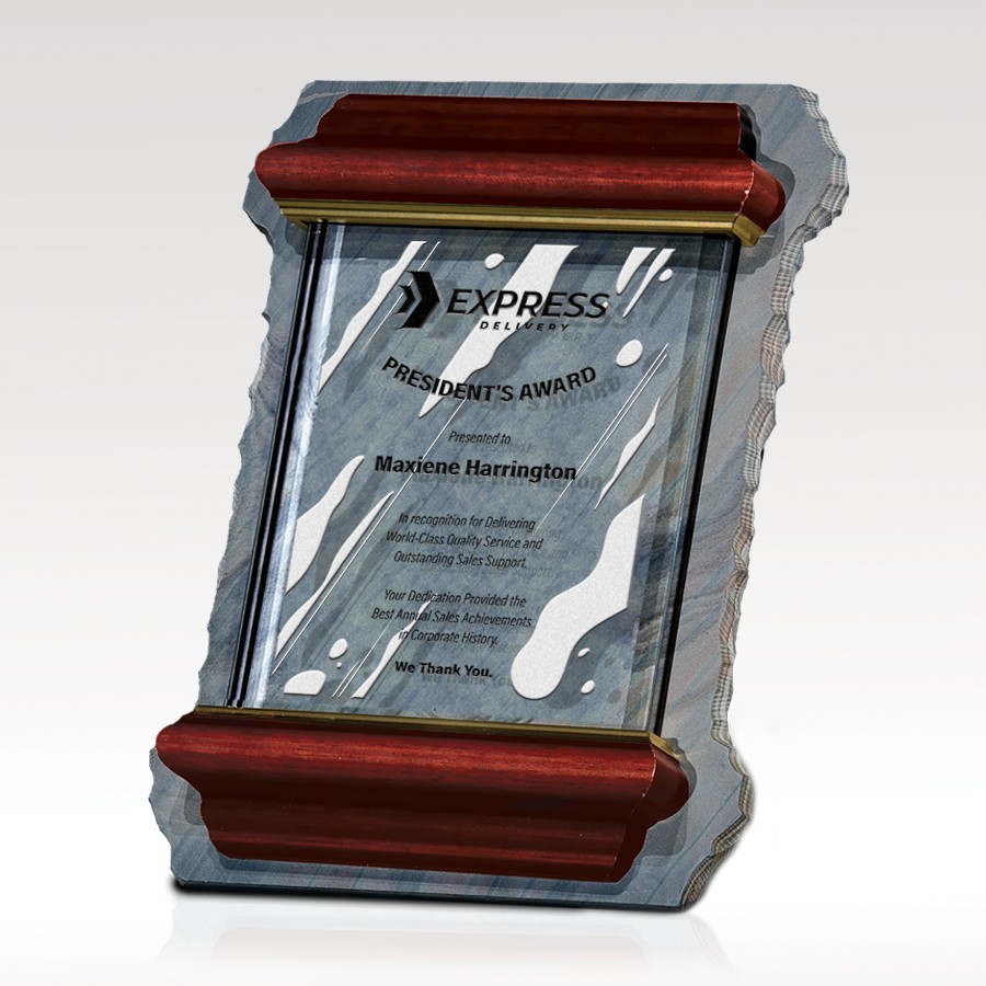 Picture of Glass/Slate Plaque