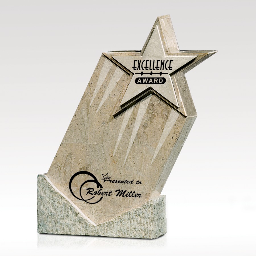Picture of Cappuccino Marble Award - Shooting Star