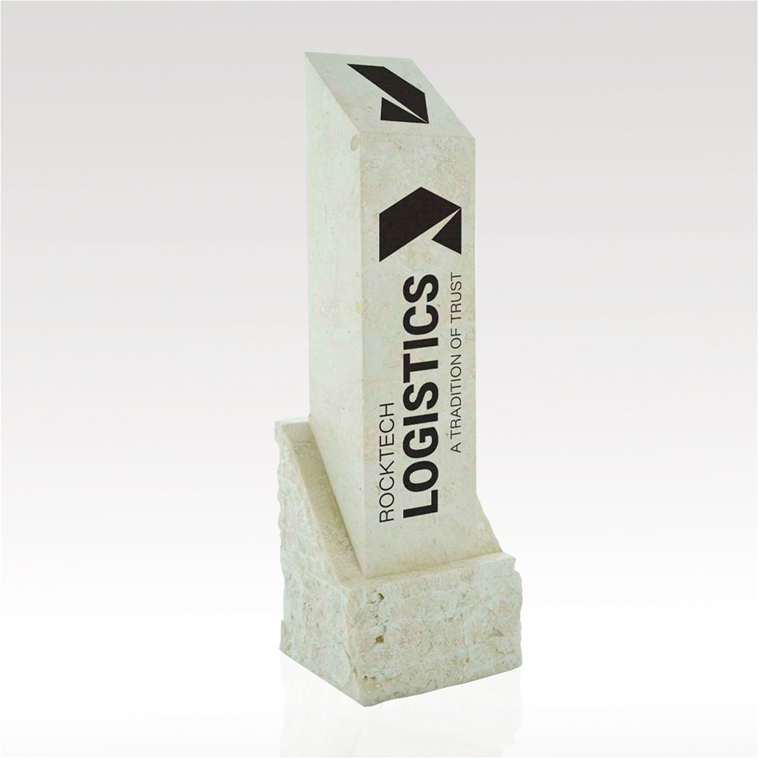Picture of White Marble Square Column Award 10"