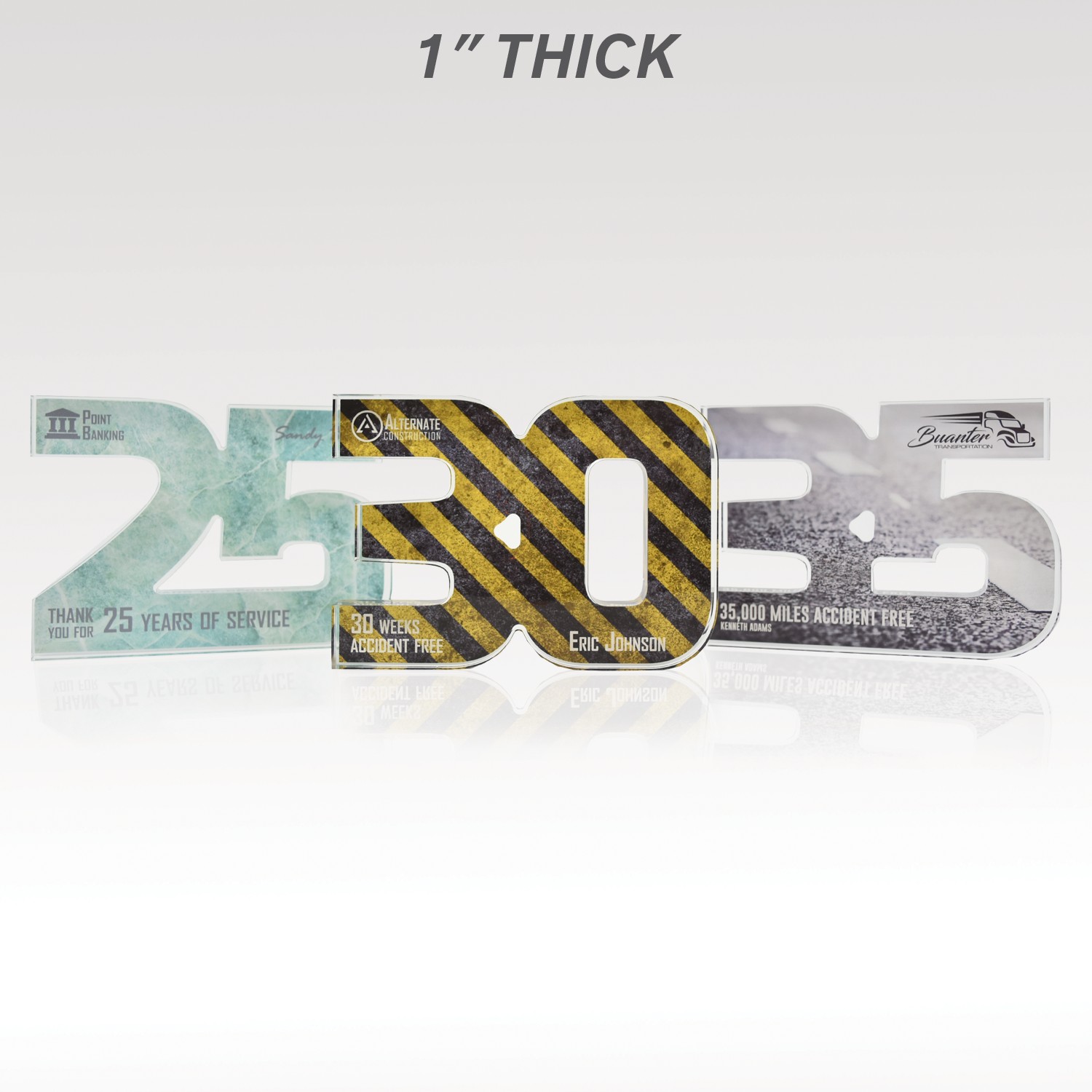 Picture of 1" Acrylic Numerals Style 35 – Traditional Series