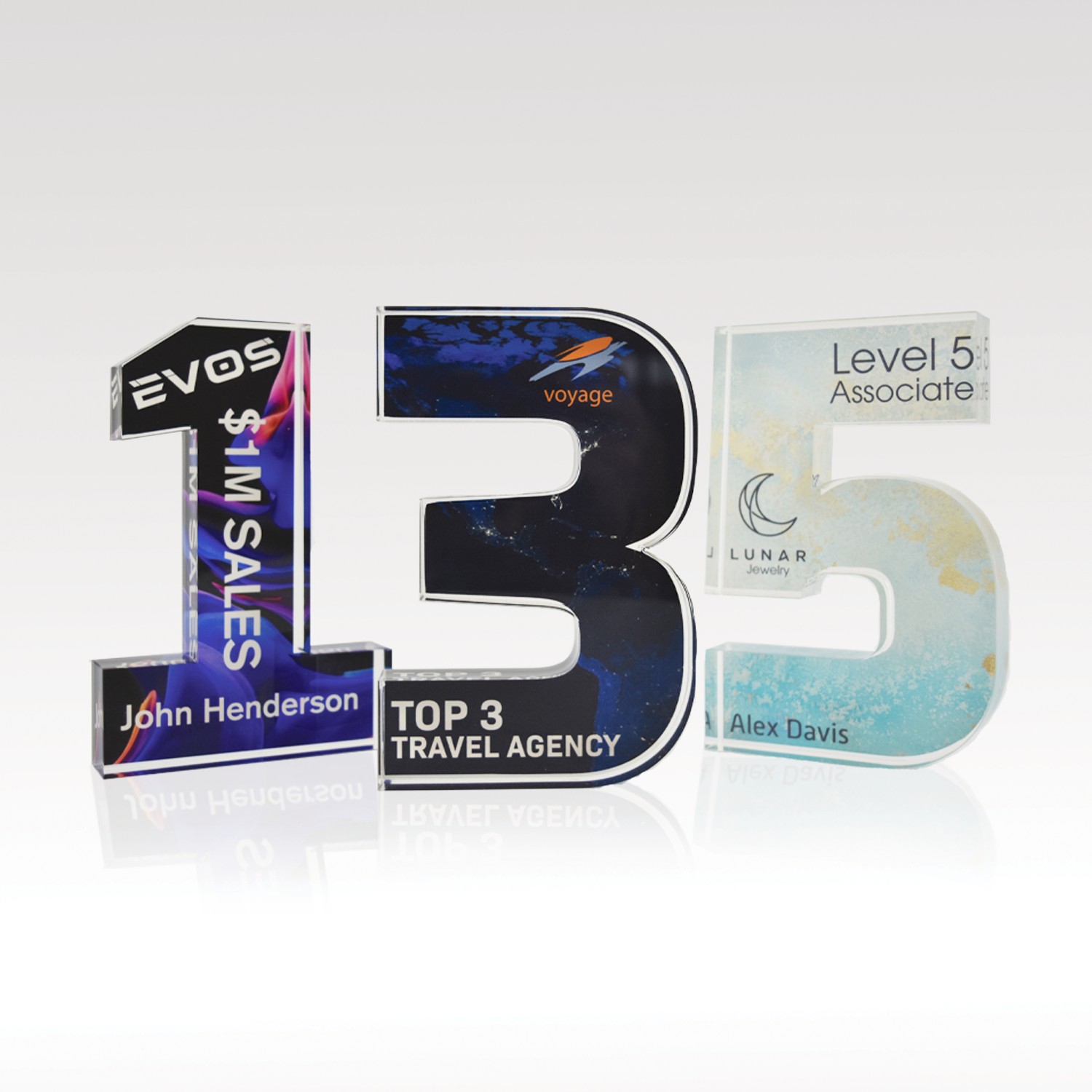 Picture of 3/4" Acrylic Numerals Style 5 – Traditional Series