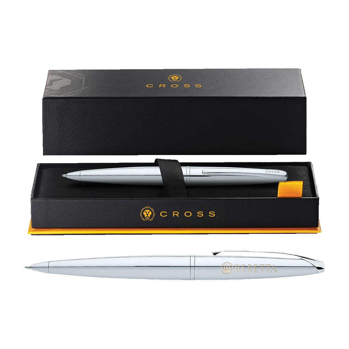 Picture of Cross® ATX Pure Chrome Ballpoint Pen, Laser Engraved