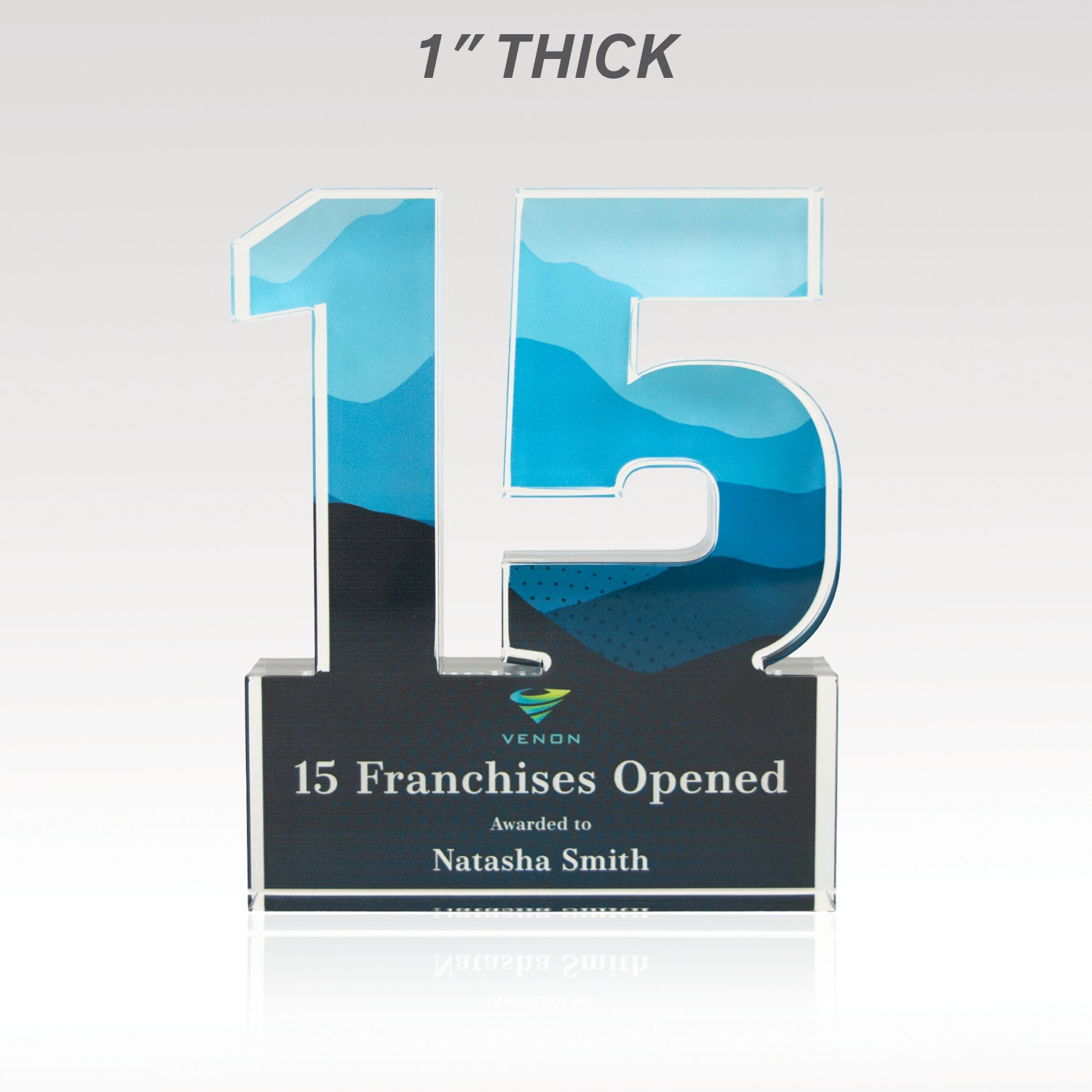 Picture of 1" Acrylic Numerals Style 15 – Plus Series