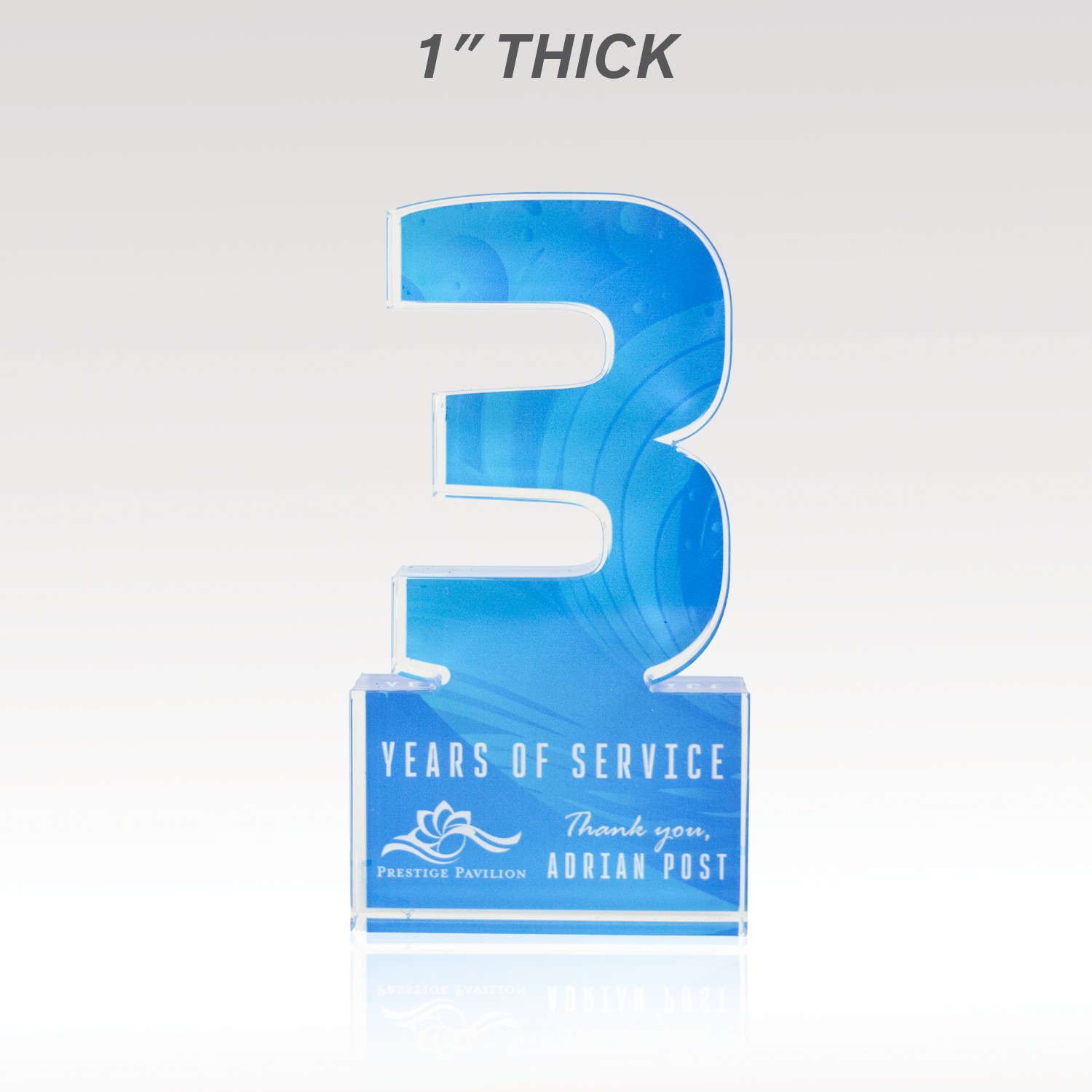 Picture of 1" Acrylic Numerals Style 3 – Plus Series