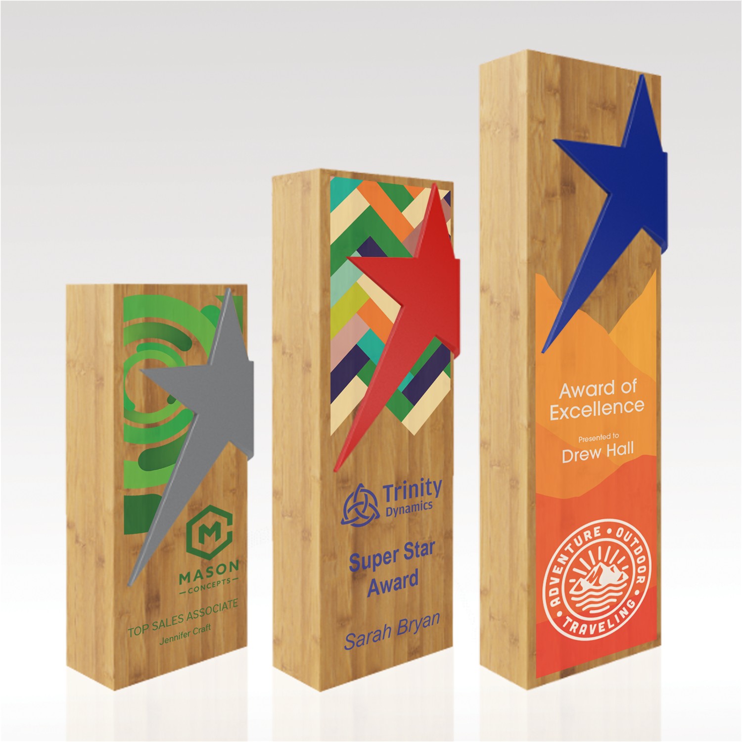 Picture of Rectangular Bamboo 7" Letter