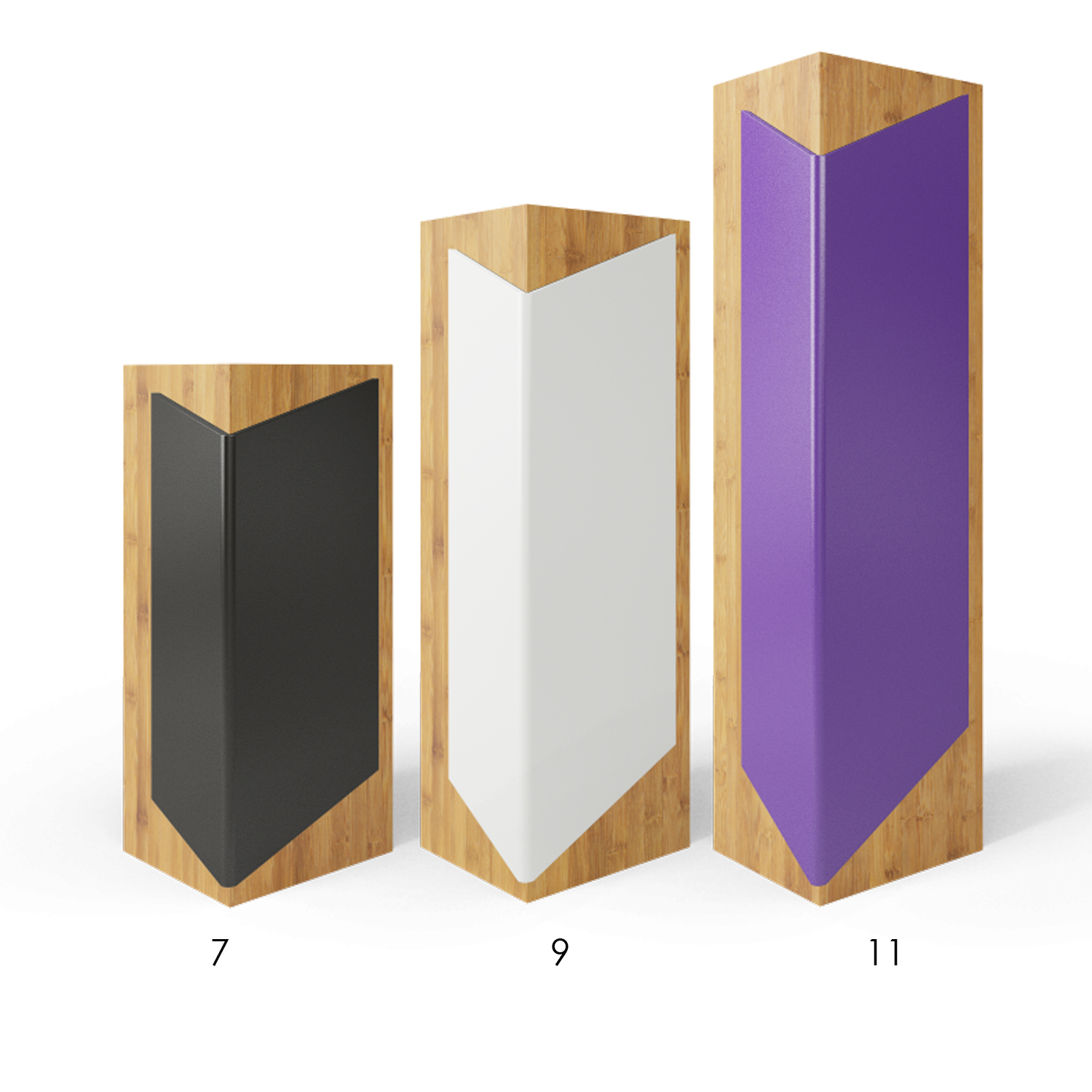 Picture of Square Bamboo Award 7" Letter