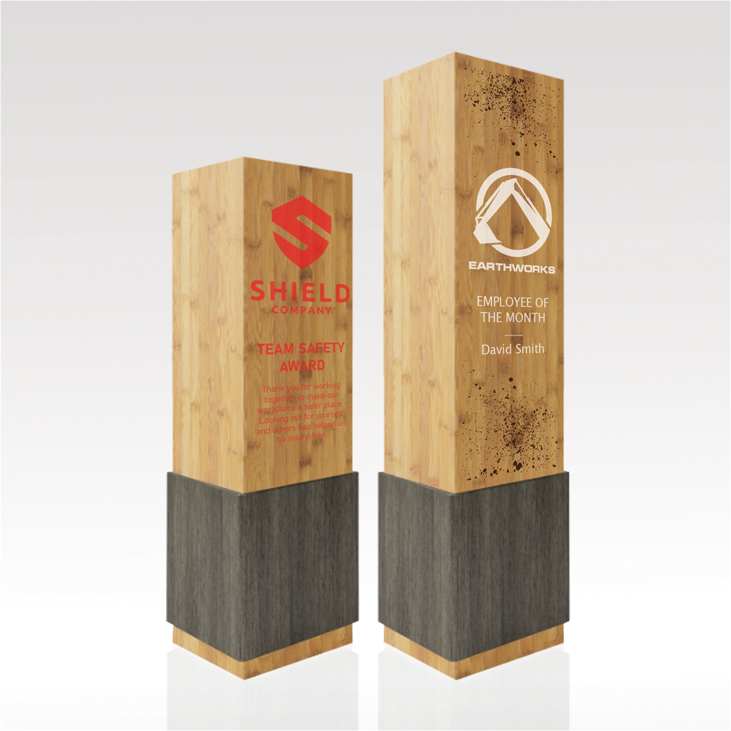Picture of Square Bamboo Award 7" Letter