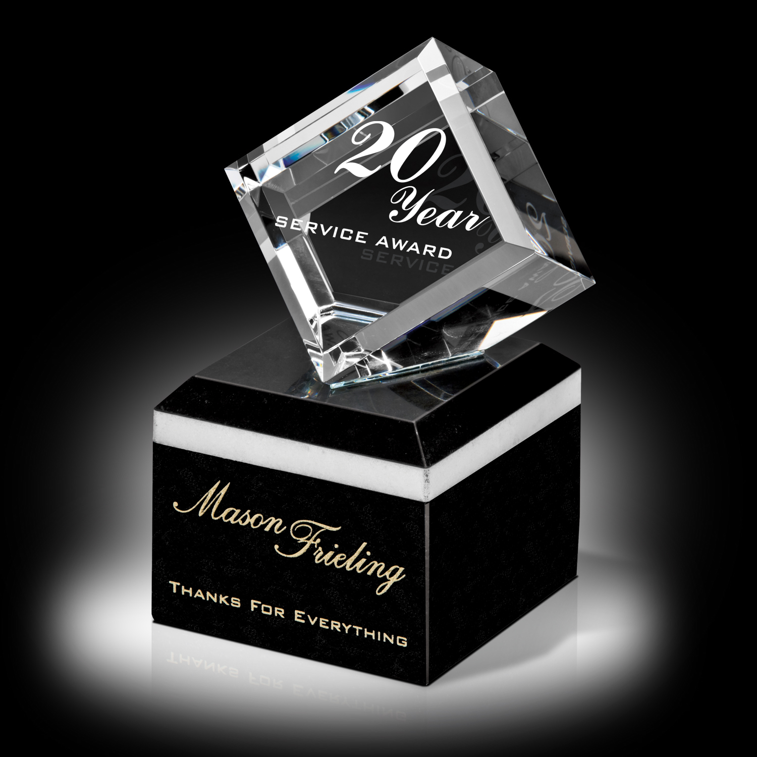 Picture of Crystal Cube Award - Rubicon
