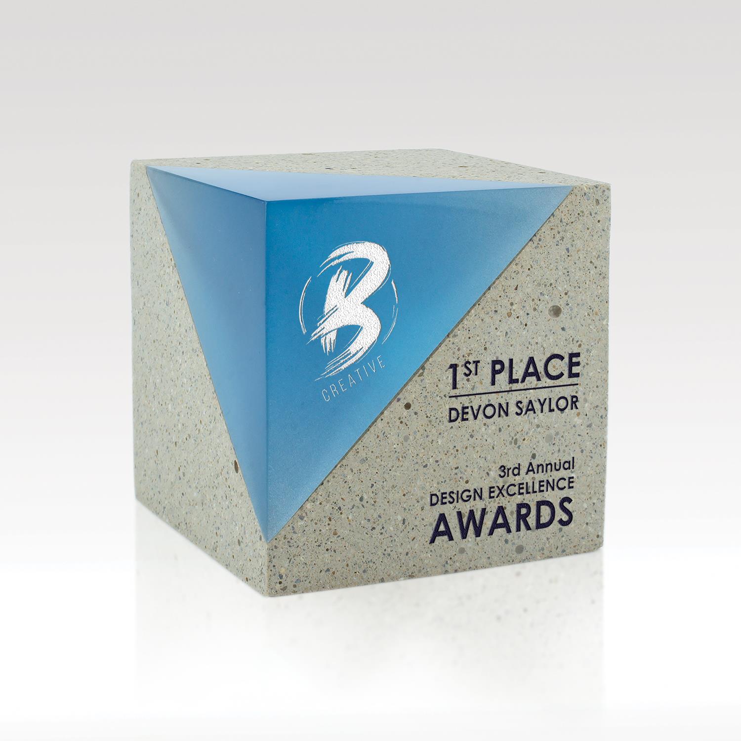 Picture of Cube Award Resin Concrete - Atlas