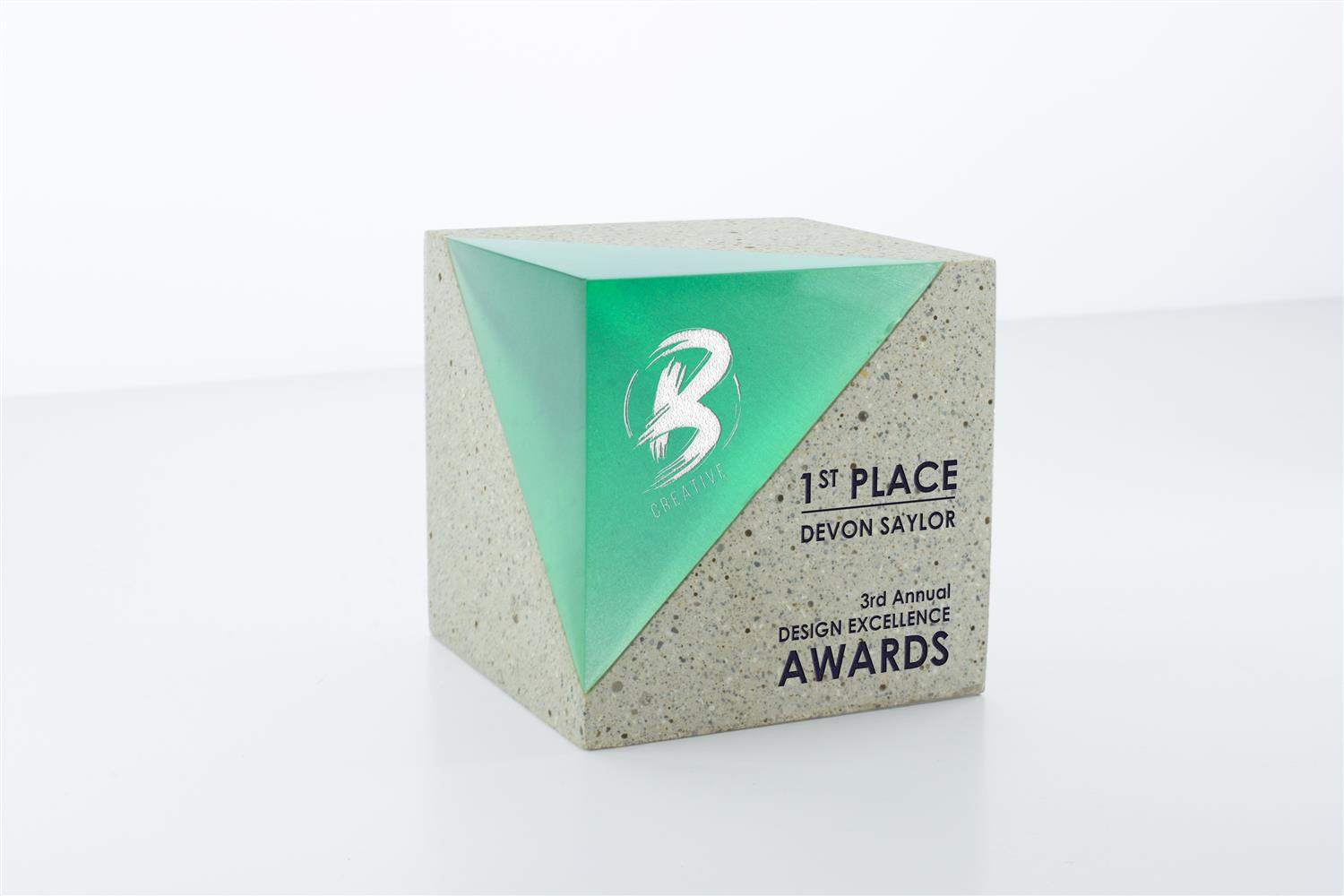 Picture of Cube Award Resin Concrete - Atlas