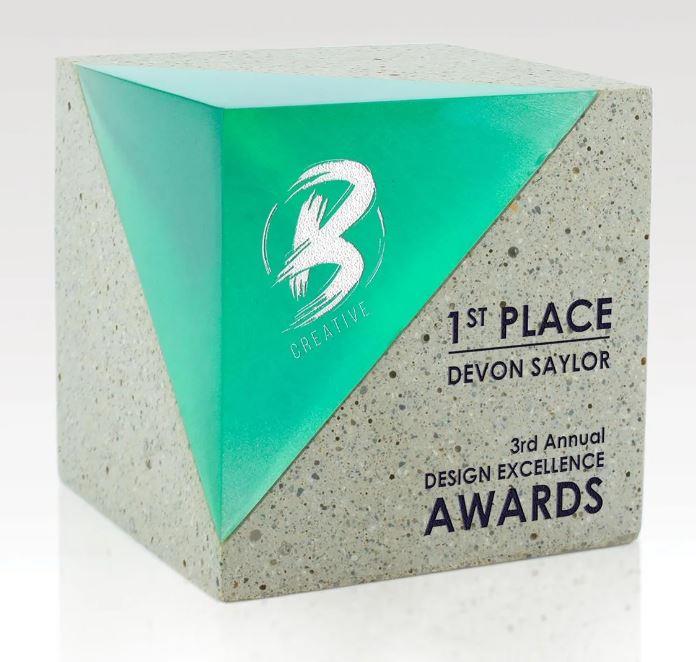 Picture of Cube Award Resin Concrete - Atlas