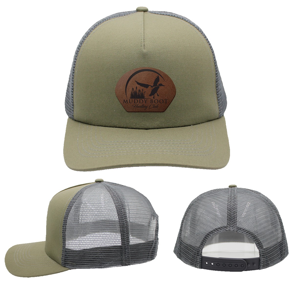 Picture of Mesh Hype Trucker, Leather Patch - Laser Engraved